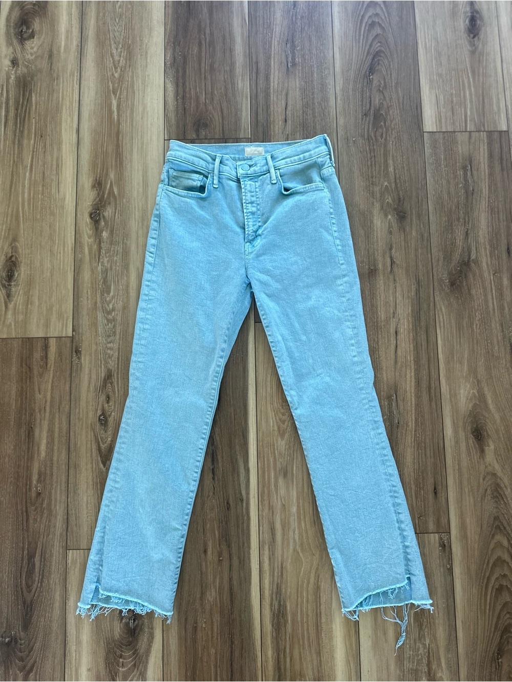 Mother womens the insider crop step fray jeans size 26 - Picture 3 of 8